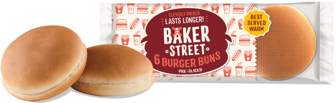 Picture of 6 Burger Buns - Baker Street
